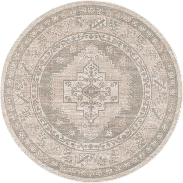 Mink 5' x 5' Whitney Round Area Rug