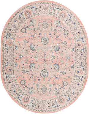Powder Pink 8' x 10' Whitney Oval Area Rug