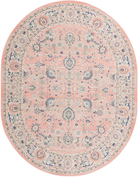Powder Pink 8' x 10' Whitney Oval Area Rug