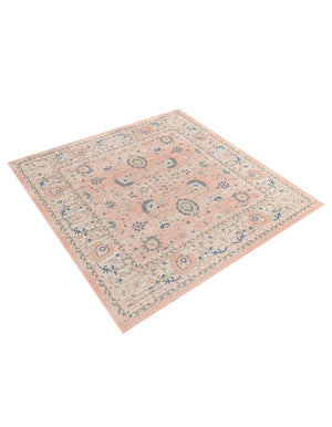 Powder Pink 7' 10 x 7' 10 Whitney Square Area Rug