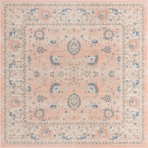 Powder Pink 7' 10 x 7' 10 Whitney Square Area Rug