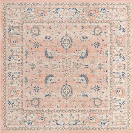 Powder Pink 7' 10 x 7' 10 Whitney Square Area Rug