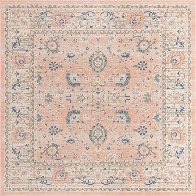 Powder Pink 7' 10 x 7' 10 Whitney Square Area Rug