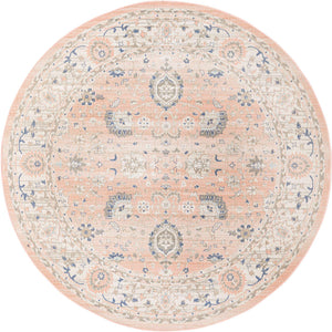 Powder Pink 7' x 7' Whitney Round Area Rug