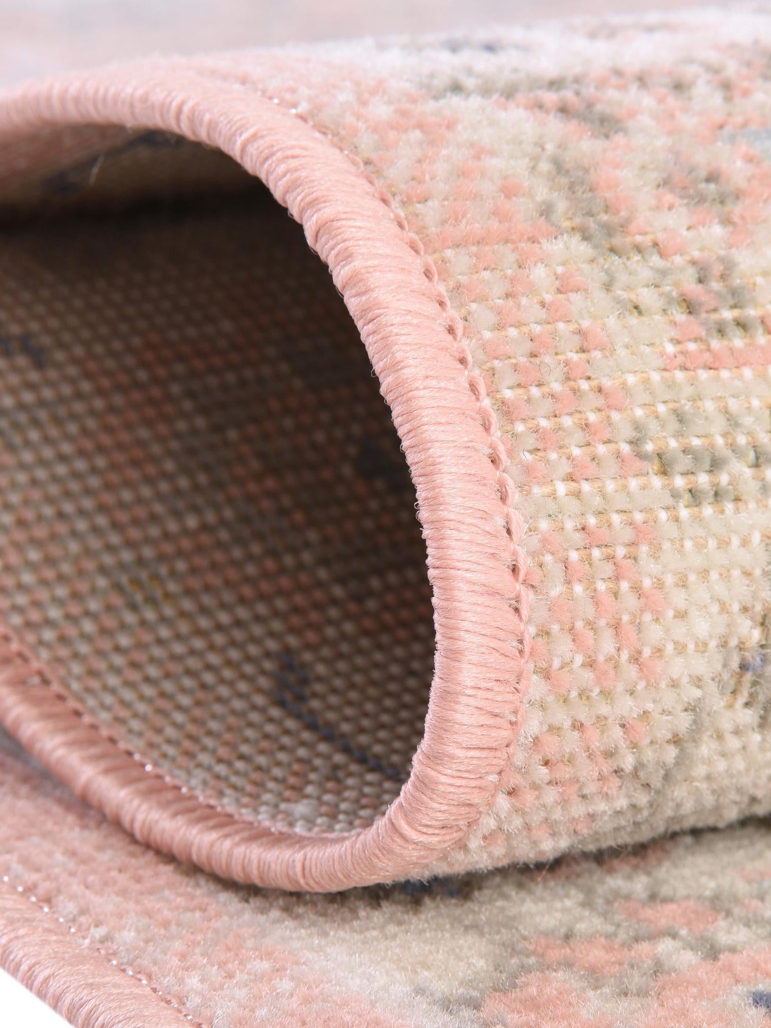 Powder Pink 8' x 10' Whitney Rectangle Area Rug Classic Vintage Distressed Look Traditional Persian Inspired Carpet for Home Decor for Sale at Rug Engine