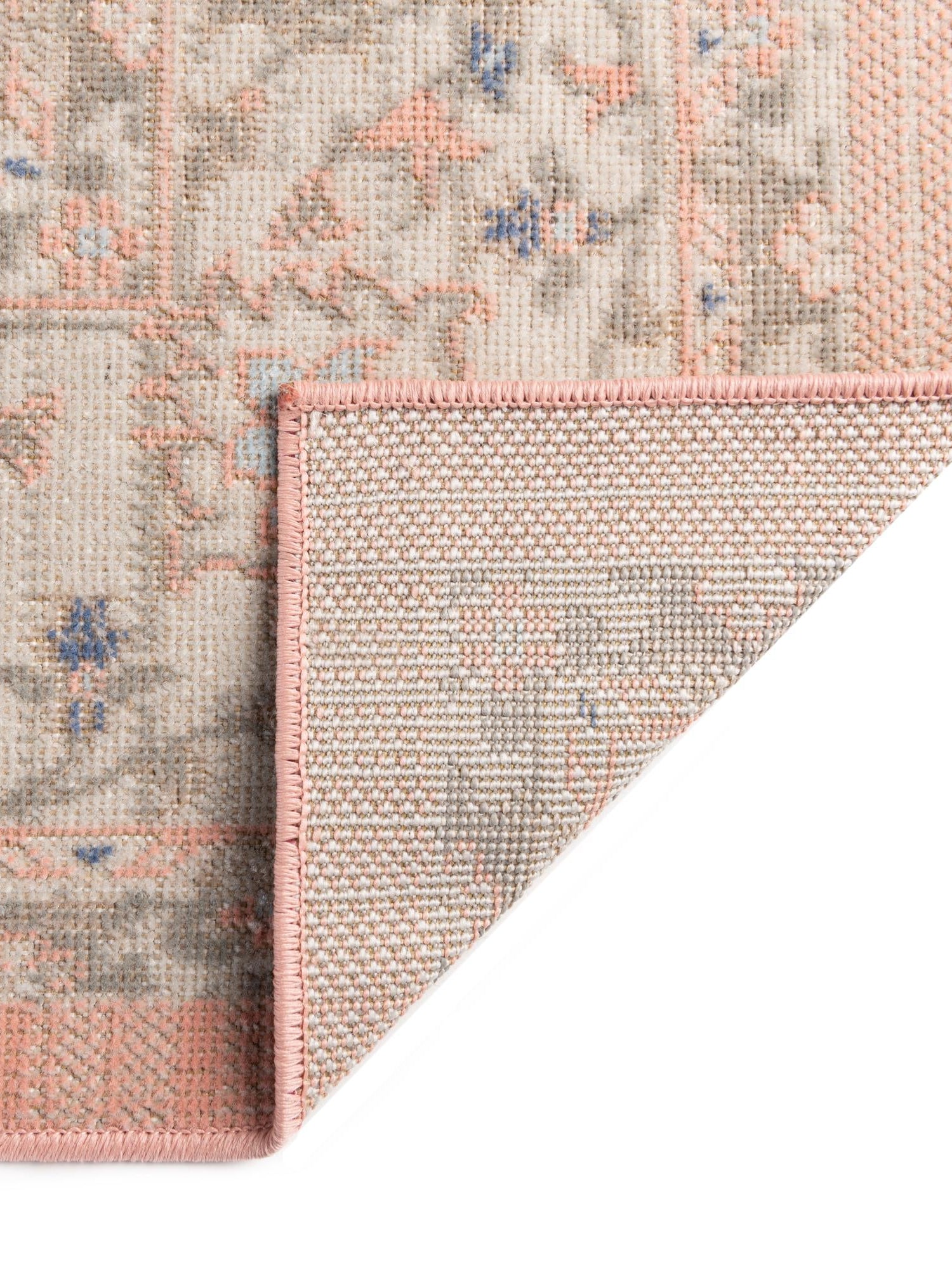 Powder Pink 8' x 10' Whitney Rectangle Area Rug Classic Vintage Distressed Look Traditional Persian Inspired Carpet for Home Decor for Sale at Rug Engine