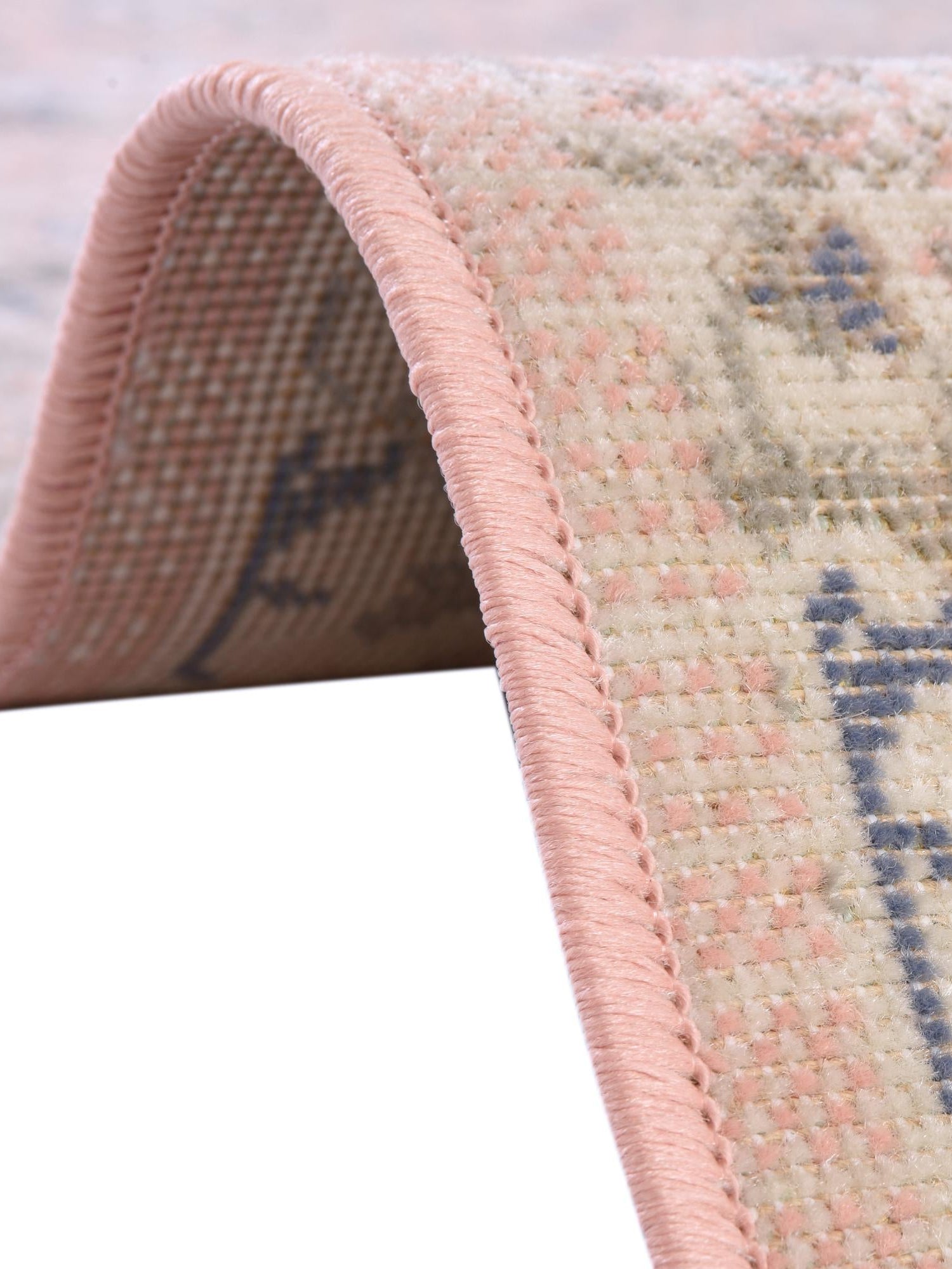 Powder Pink 8' x 10' Whitney Rectangle Area Rug Classic Vintage Distressed Look Traditional Persian Inspired Carpet for Home Decor for Sale at Rug Engine