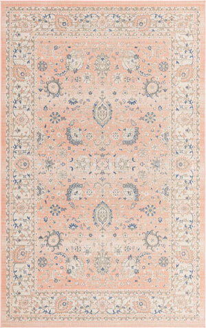 Powder Pink 5' 3 x 8' Whitney Rectangle Area Rug