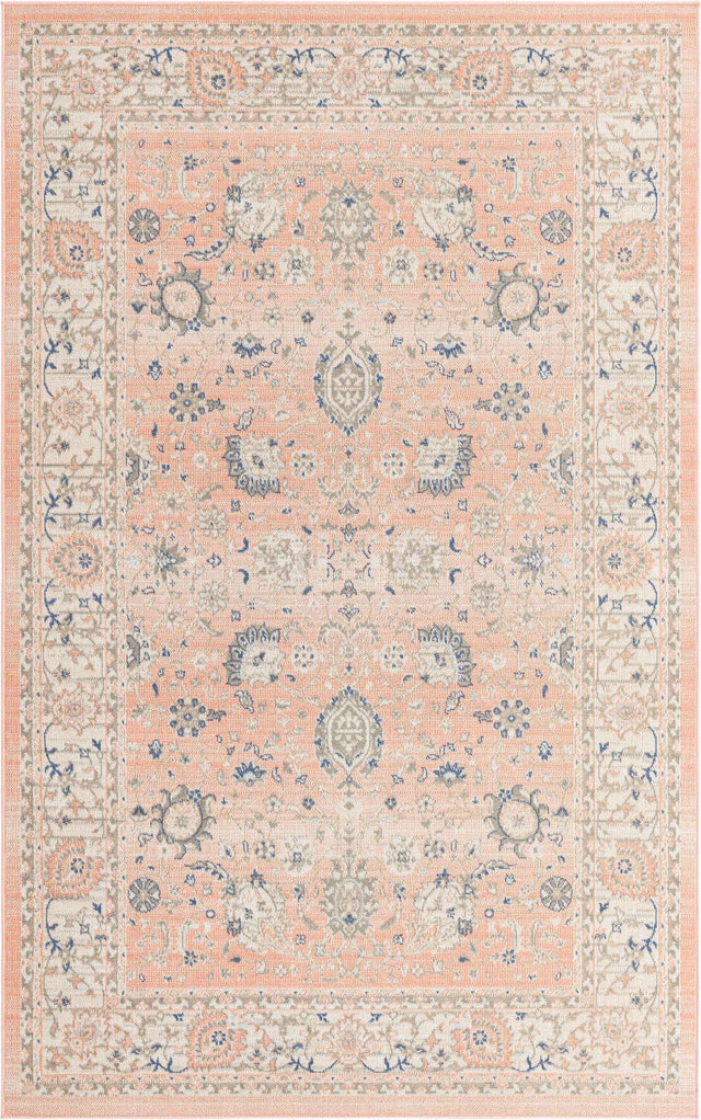 Powder Pink 5' 3 x 8' Whitney Rectangle Area Rug