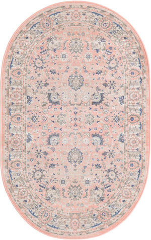 Powder Pink 3' x 5' 3 Whitney Oval Area Rug