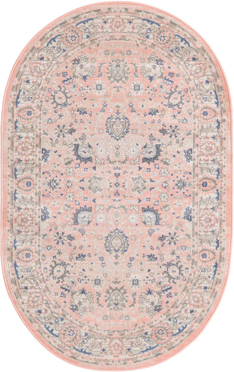 Powder Pink 3' x 5' 3 Whitney Oval Area Rug