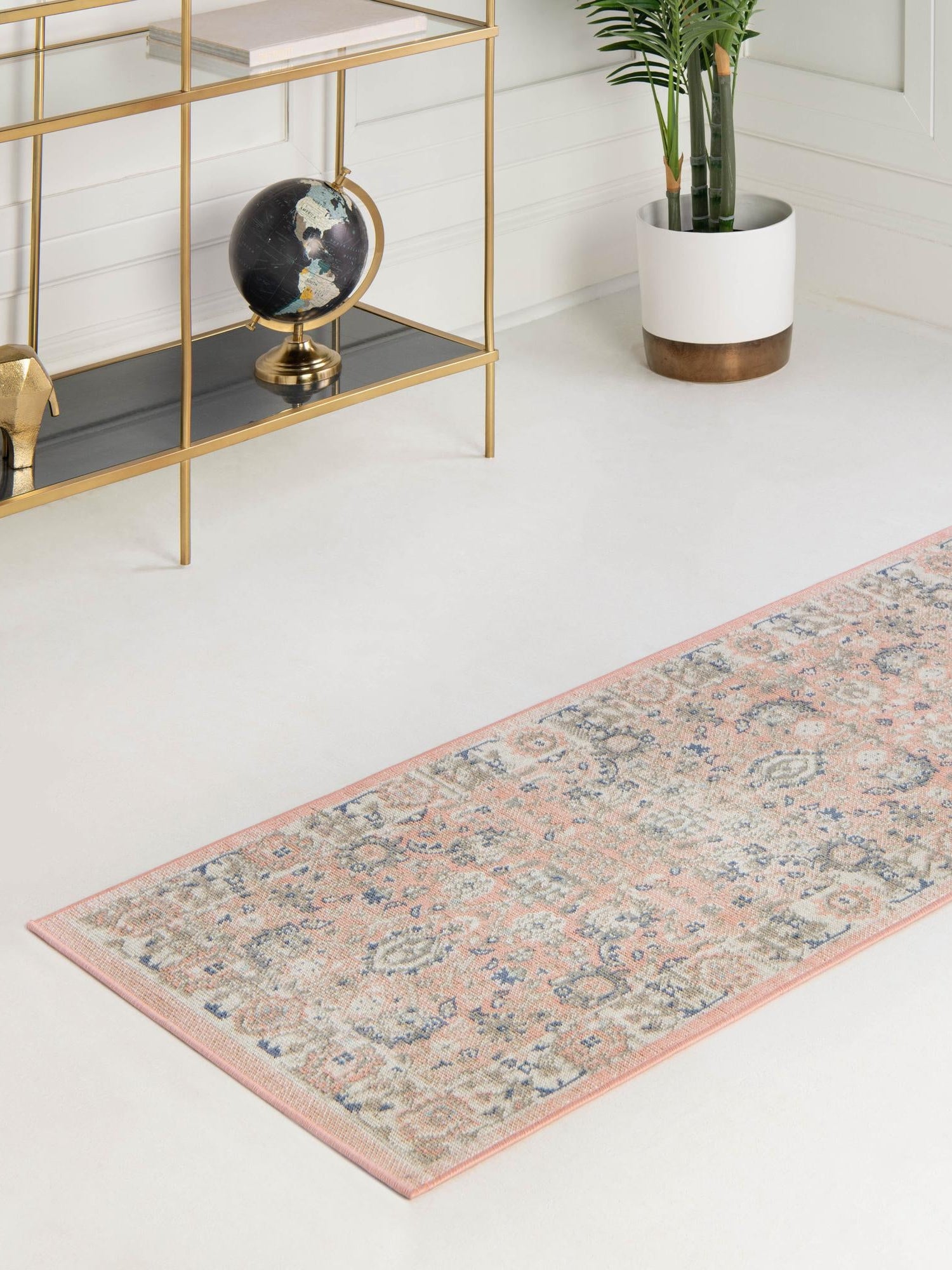 Powder Pink 2' x 8' Whitney Runner Area Rug