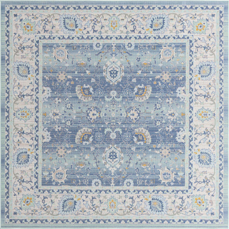 French Blue 8' x 8' Whitney Square Area Rug