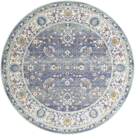 French Blue 7' 1 x 7' 1 Whitney Round Area Rug