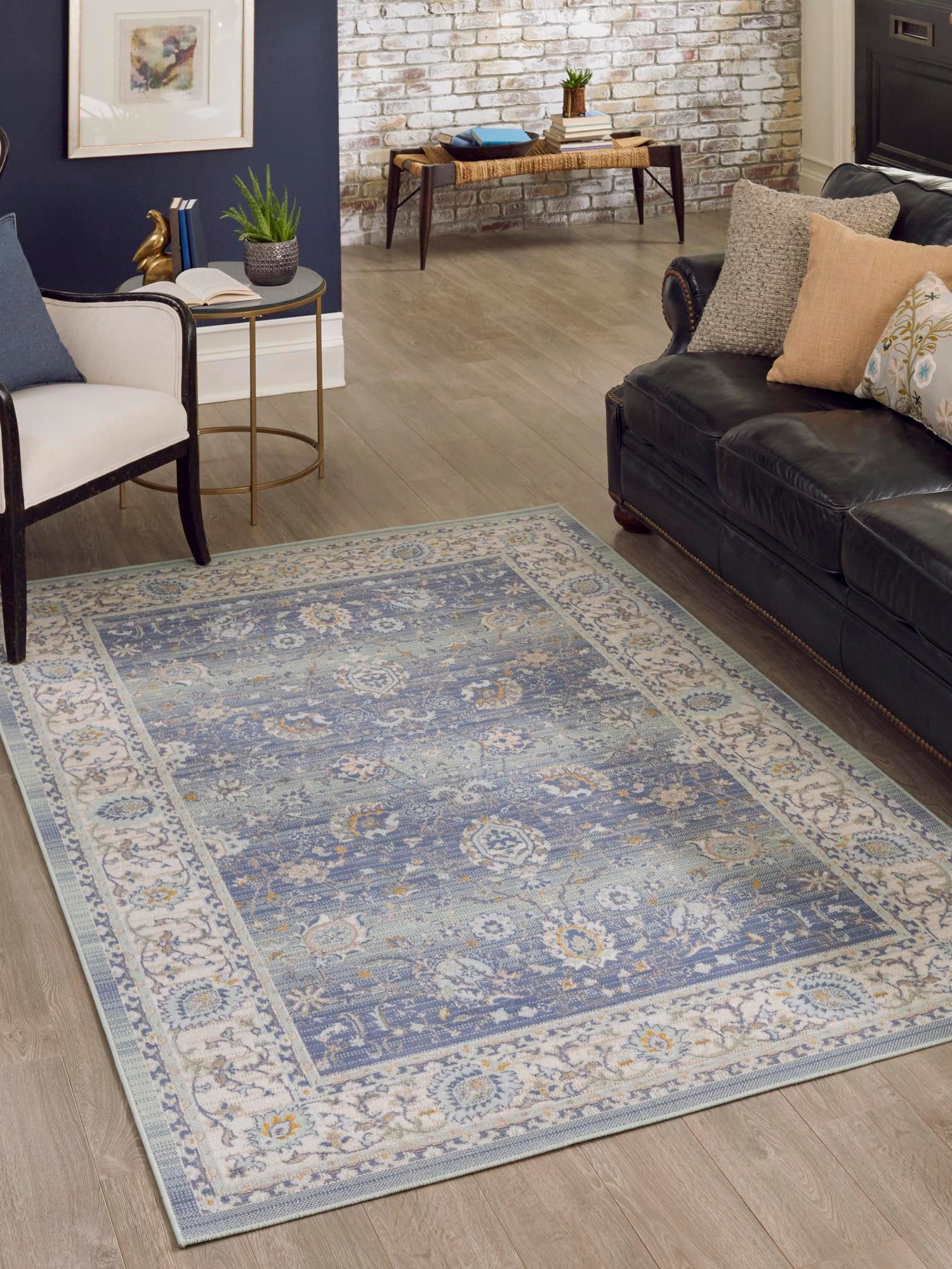 French Blue 1' 4 x 1' 4 Whitney Sample Area Rug