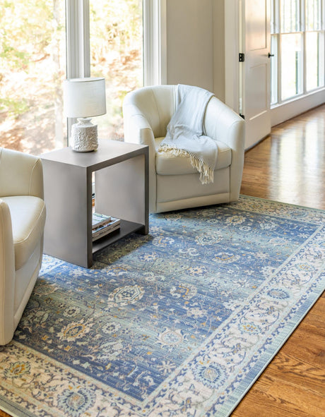 French Blue 9' x 12' Whitney Rectangle Area Rug