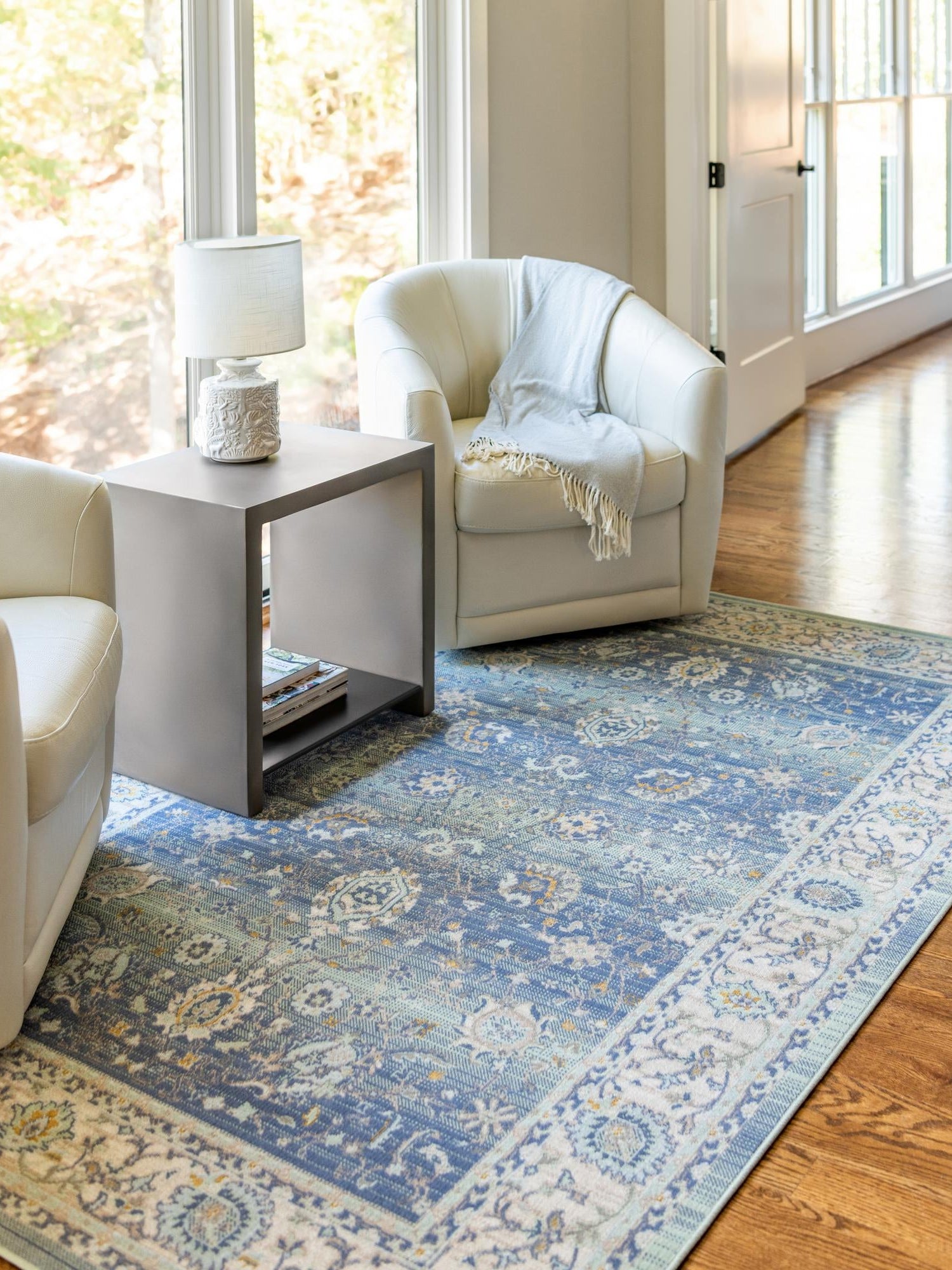 French Blue 10' x 14' Whitney Rectangle Area Rug