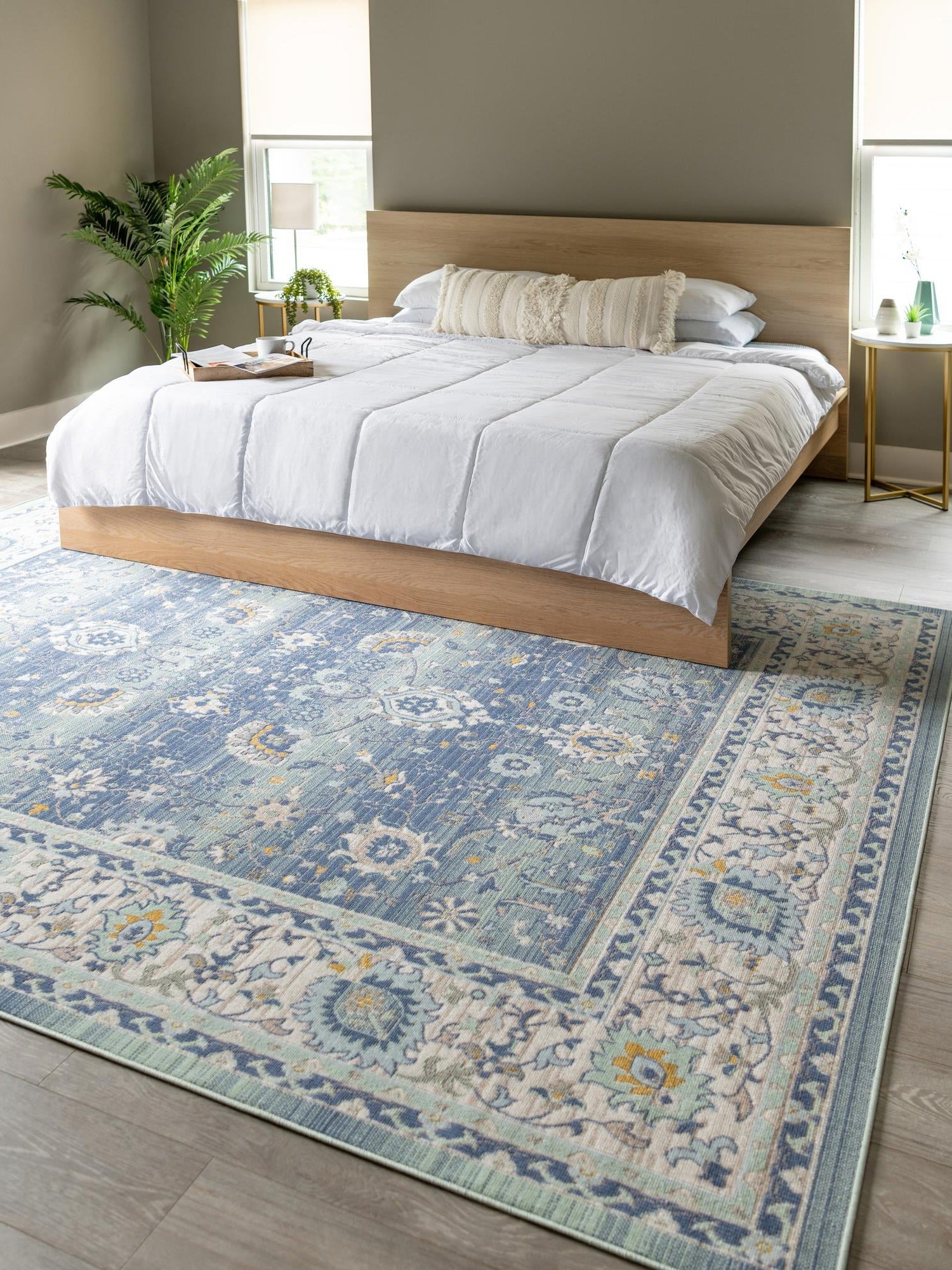 French Blue 5' x 8' Whitney Rectangle Area Rug