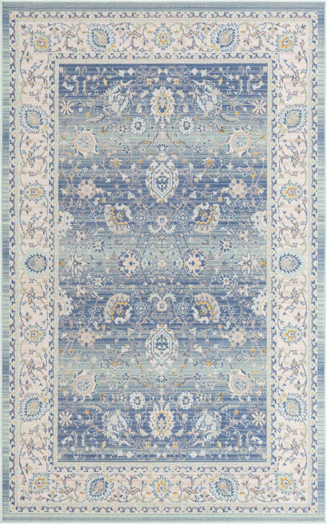 French Blue 5' x 8' Whitney Rectangle Area Rug