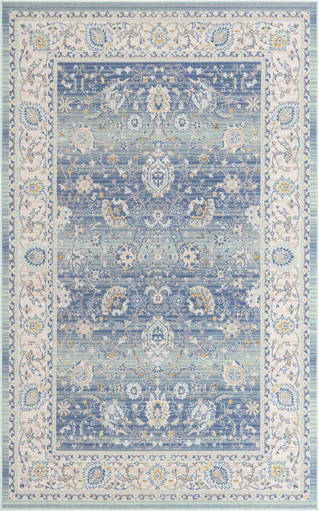 French Blue 5' x 8' Whitney Rectangle Area Rug