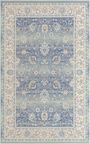 French Blue 4' 1 x 6' 1 Whitney Rectangle Area Rug