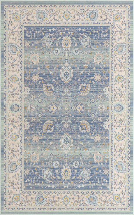 French Blue 4' 1 x 6' 1 Whitney Rectangle Area Rug