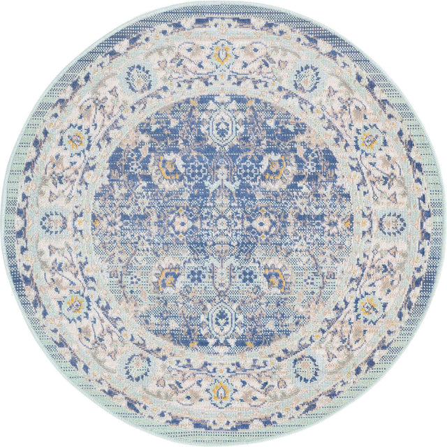 French Blue 3' 3 x 3' 3 Whitney Round Area Rug