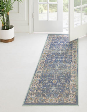 French Blue 2' x 6' Whitney Runner Area Rug