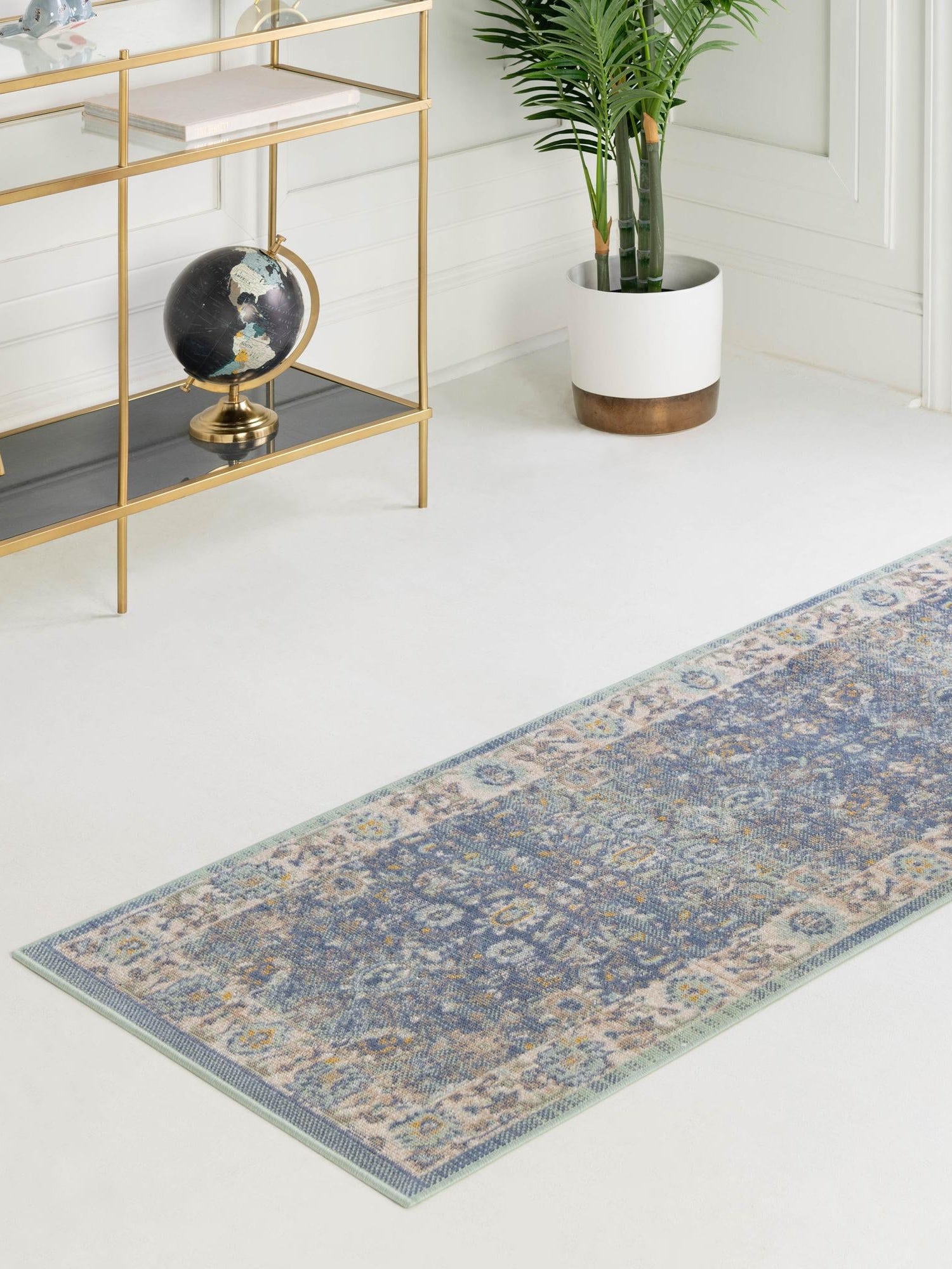 French Blue 2' x 8' Whitney Runner Area Rug