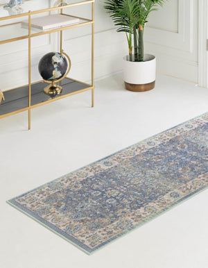 French Blue 2' x 8' Whitney Runner Area Rug