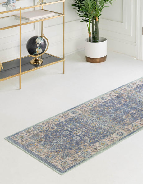 French Blue 2' x 8' Whitney Runner Area Rug