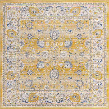 Tuscan Yellow 8' x 8' Whitney Square Area Rug