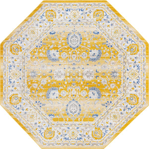 Tuscan Yellow 7' x 7' Whitney Octagon Area Rug