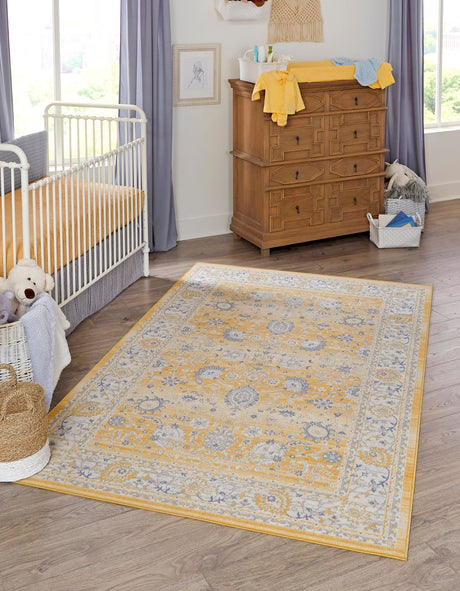 Tuscan Yellow 1' 4 x 1' 4 Whitney Sample Area Rug