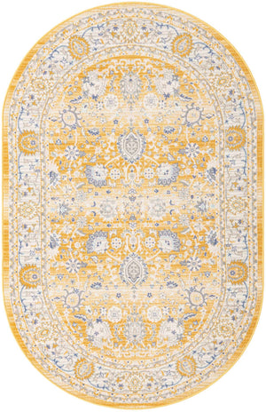 Tuscan Yellow 5' x 8' Whitney Oval Area Rug