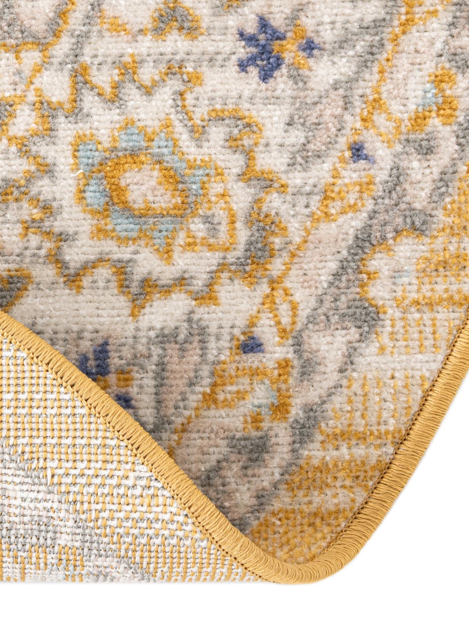 Tuscan Yellow 5' 3 x 5' 3 Whitney Round Area Rug