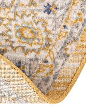 Tuscan Yellow 5' 3 x 5' 3 Whitney Round Area Rug