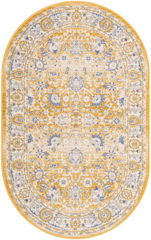 Tuscan Yellow 3' x 5' 3 Whitney Oval Rug