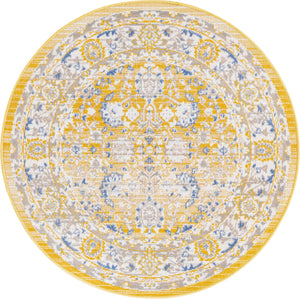 Tuscan Yellow 3' 3 x 3' 3 Whitney Round Area Rug