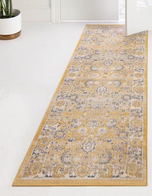 Tuscan Yellow 2' 7 x 12' Whitney Runner Area Rug