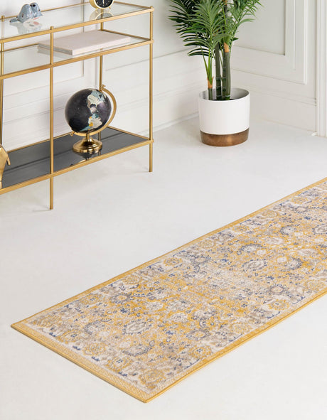 Tuscan Yellow 2' 7 x 12' Whitney Runner Area Rug