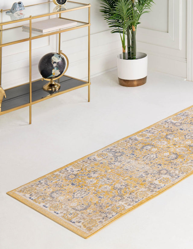 Tuscan Yellow 2' 7 x 12' Whitney Runner Area Rug