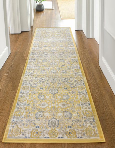 Tuscan Yellow 2' 7 x 12' Whitney Runner Area Rug