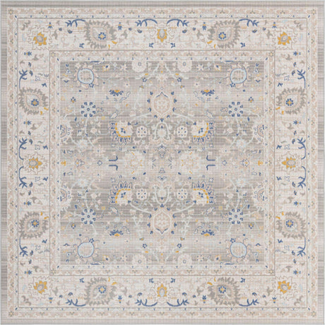 Cloud Gray 8' x 8' Whitney Square Area Rug