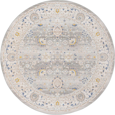 Cloud Gray 7' 1 x 7' 1 Whitney Round Area Rug