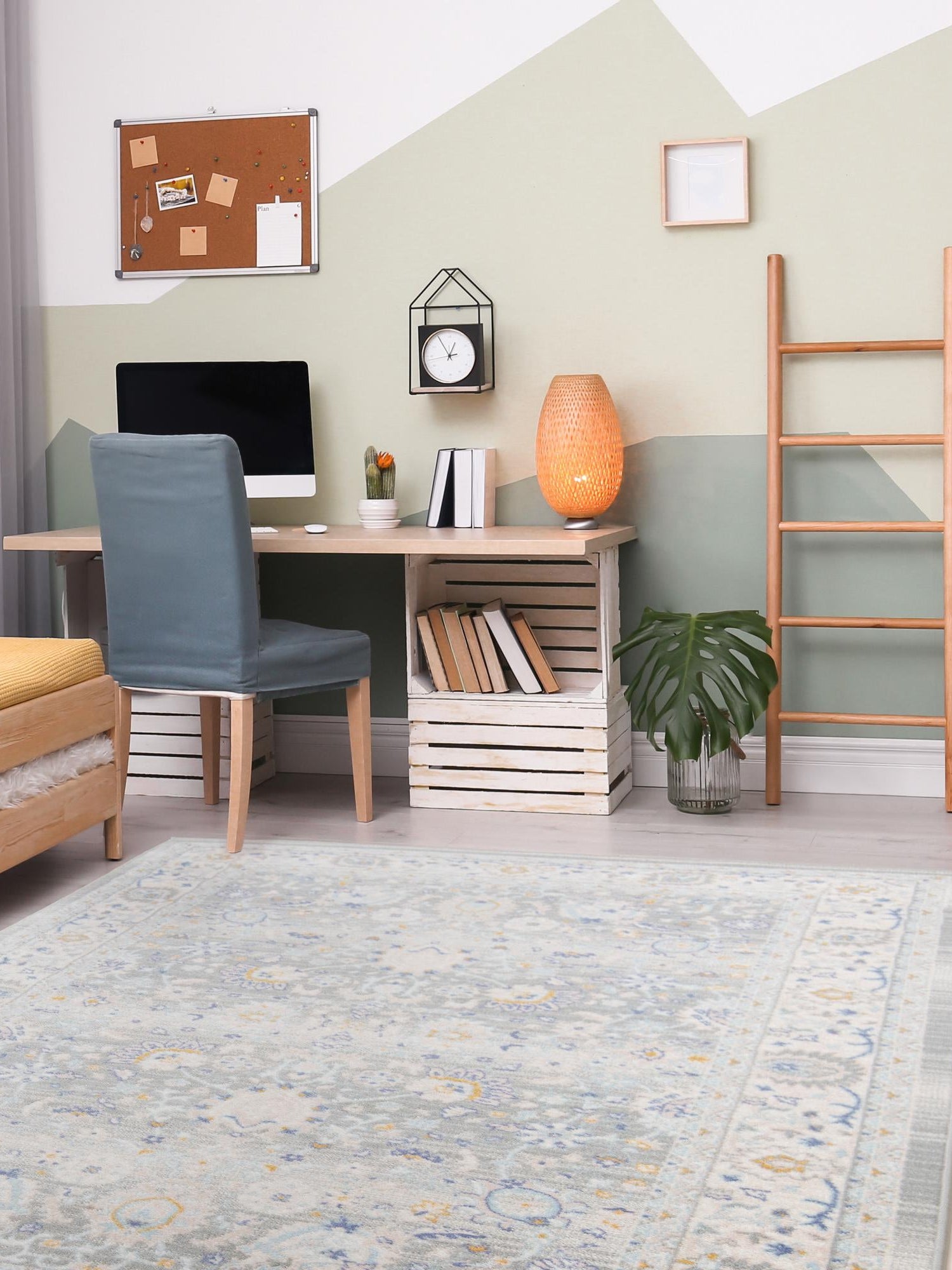 Cloud Gray 5' x 8' Whitney Rectangle Area Rug