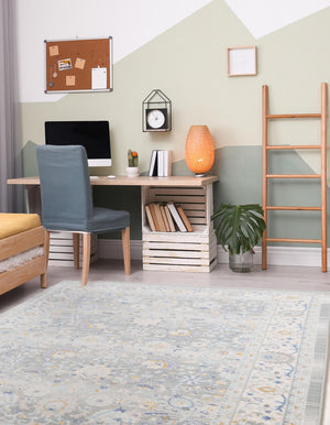 Cloud Gray 9' x 12' Whitney Rectangle Area Rug