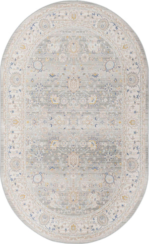 Cloud Gray 5' x 8' Whitney Oval Area Rug