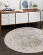 Cloud Gray 5' x 5' Whitney Round Area Rug