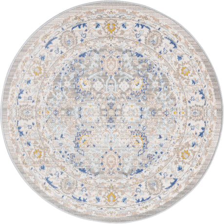 Cloud Gray 3' 3 x 3' 3 Whitney Round Area Rug